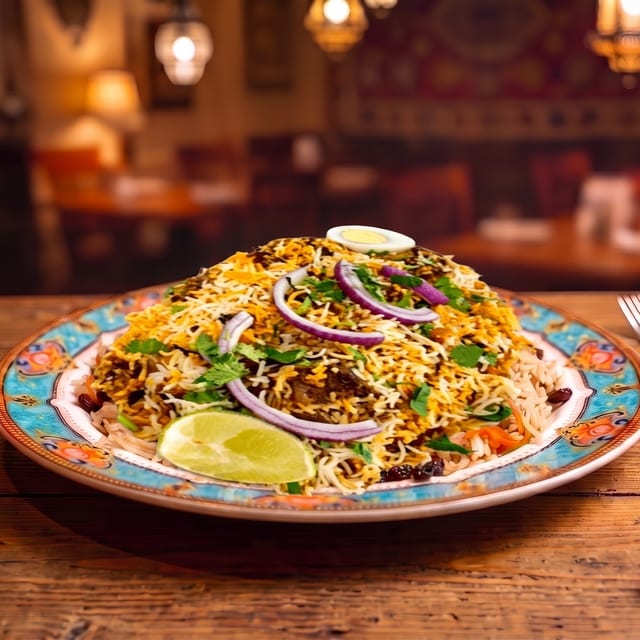 Shandar Biryani Goat.