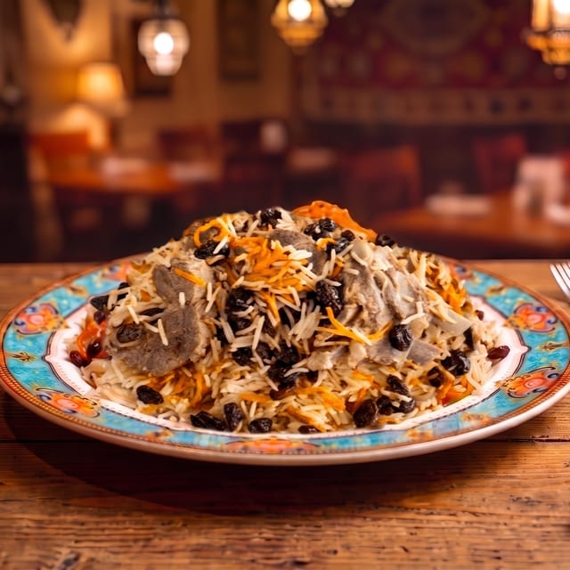 Afghan Pilaf with Lamb.
