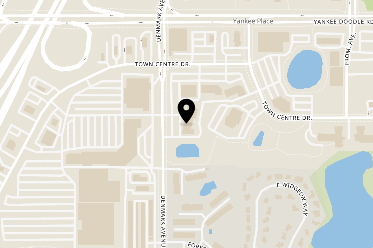 Map showing the location of Mazidar Grill & Groceries on 3446 Denmark Ave in Eagan